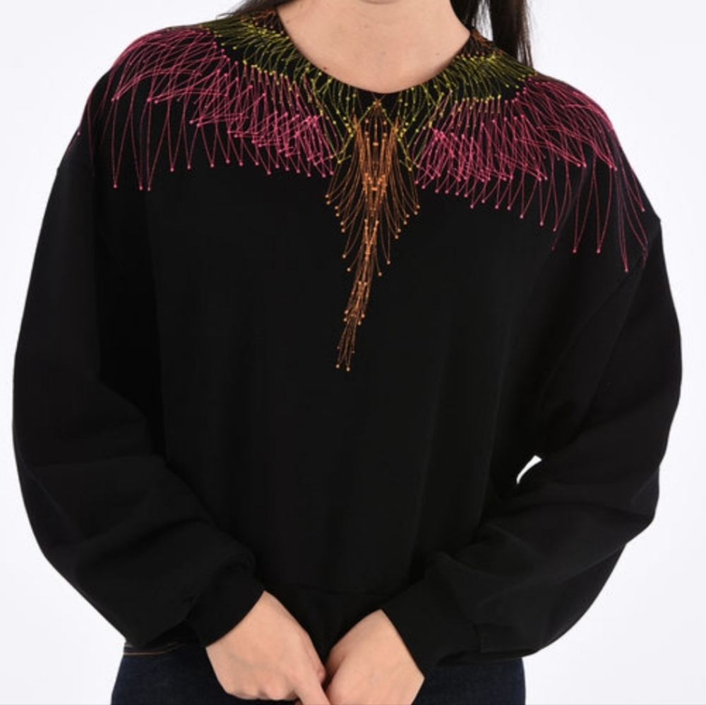 Marcelo Burlon Black Crewneck Sweatshirt XS - Picture 3 of 14